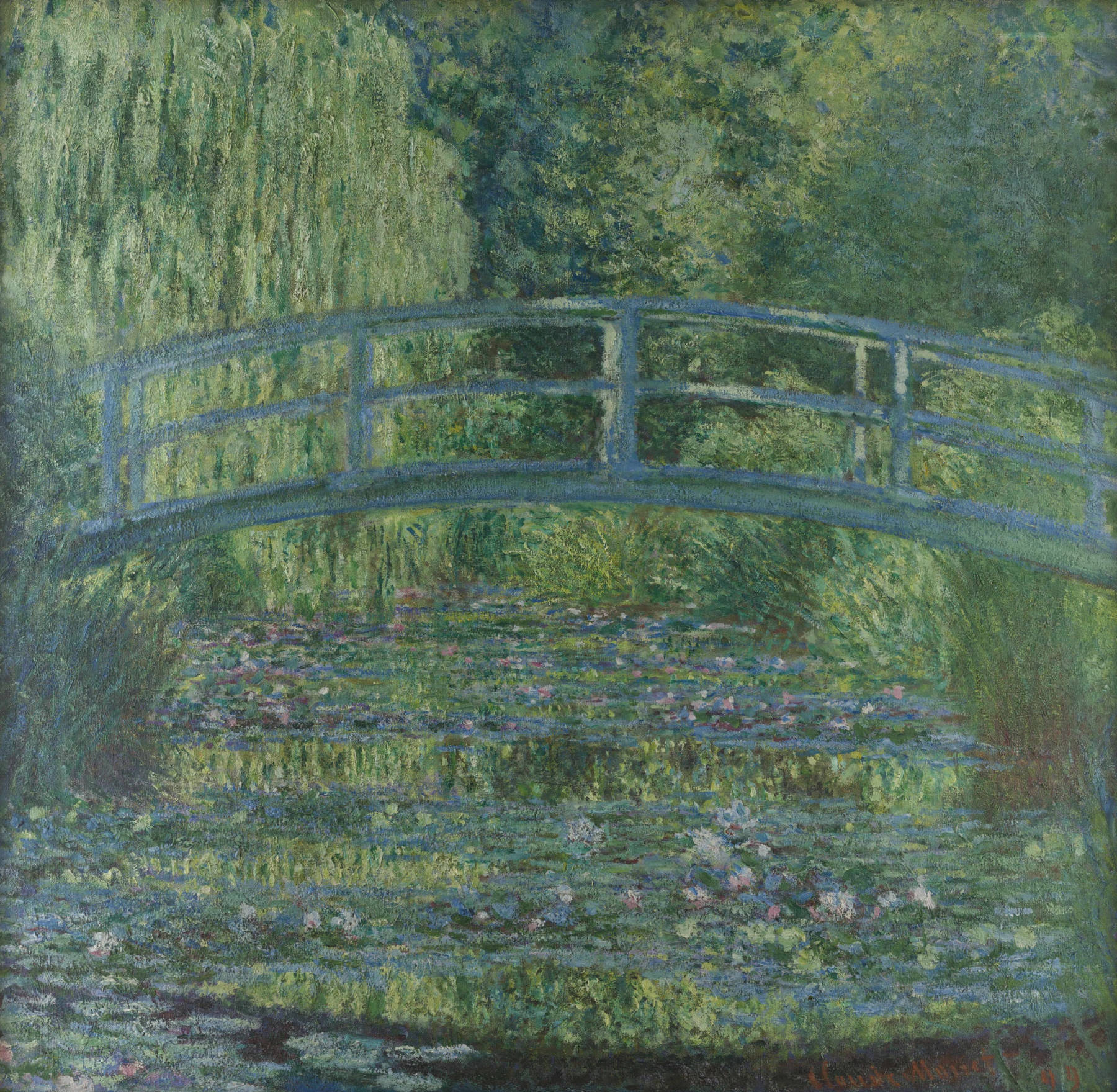 Claude Monet, Le Bassin aux nymphéas, harmonie verte