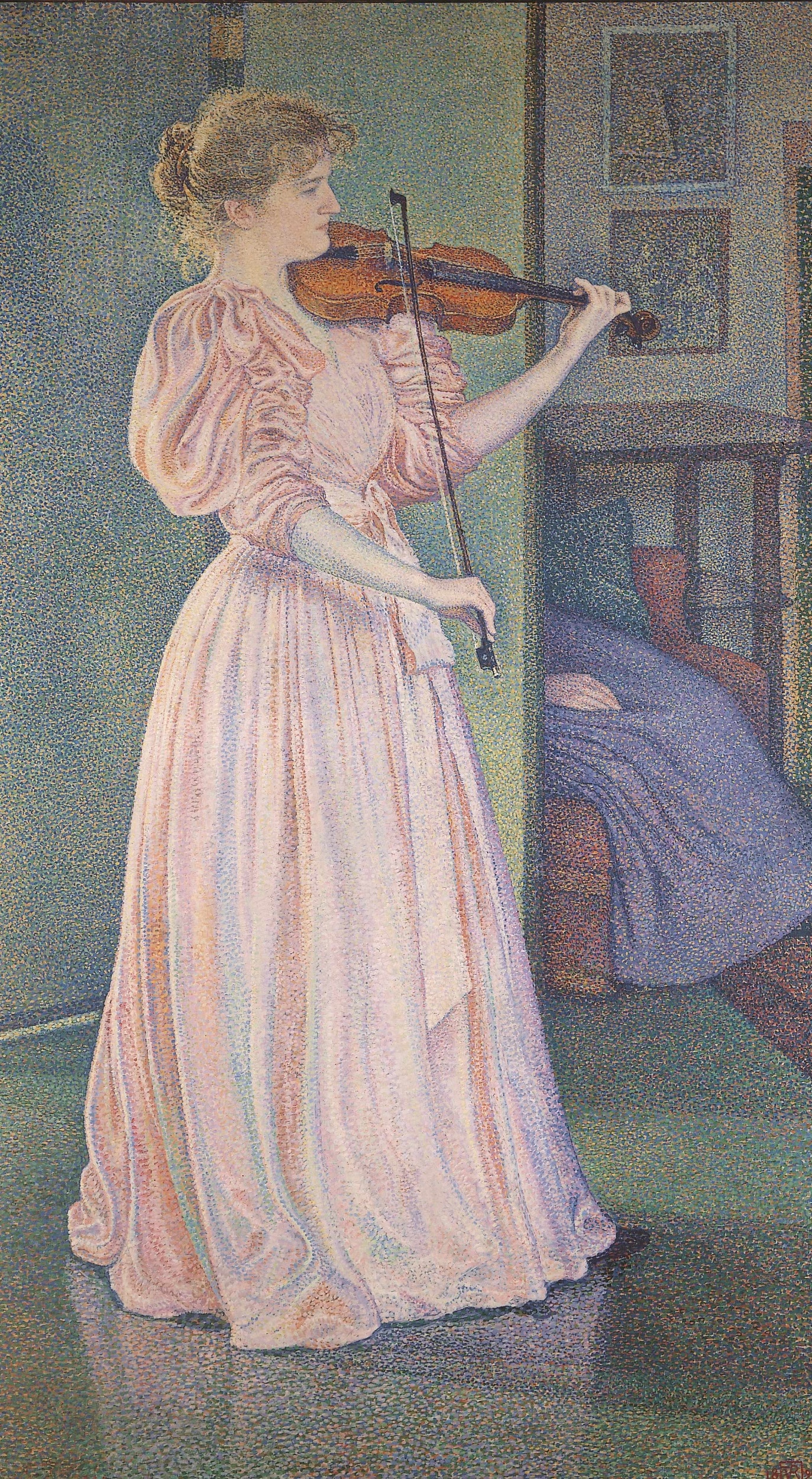 Théo van Rysselberghe, Portrait de la violoniste Irma Sèthe