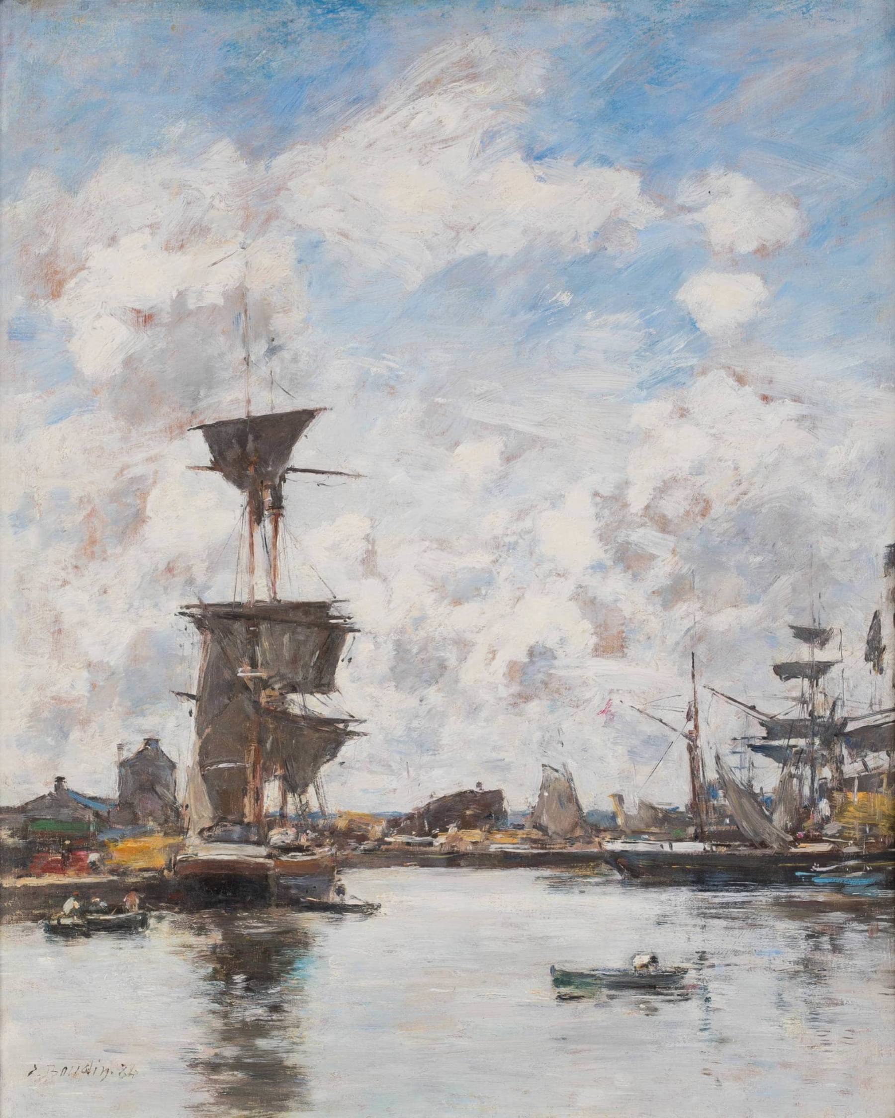 Eugène Boudin, Deauville, le bassin