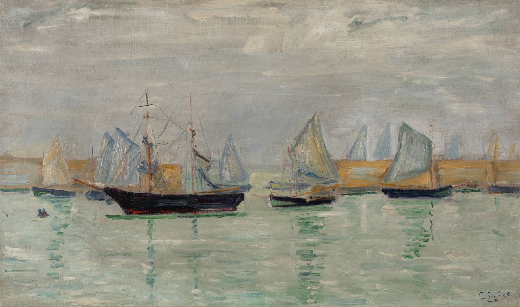 Paul Signac, Étude Port-en-Bessin (étude n°5, l'avant-port)