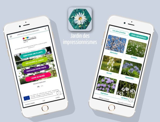 Application "Le Jardin des impressionnismes" Application "Le Jardin des impressionnismes"