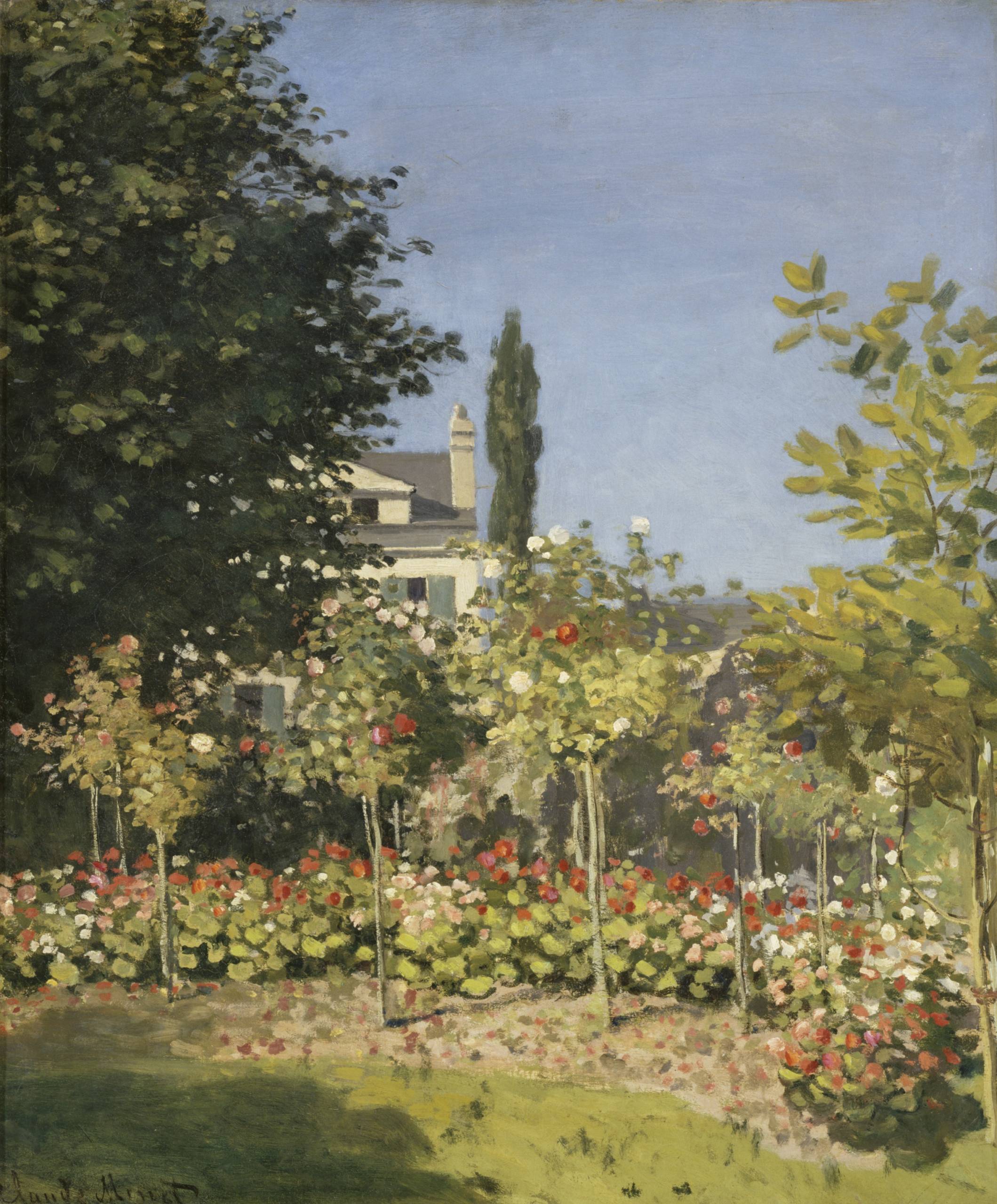 Claude Monet, Jardin en fleurs, à Sainte-Adresse