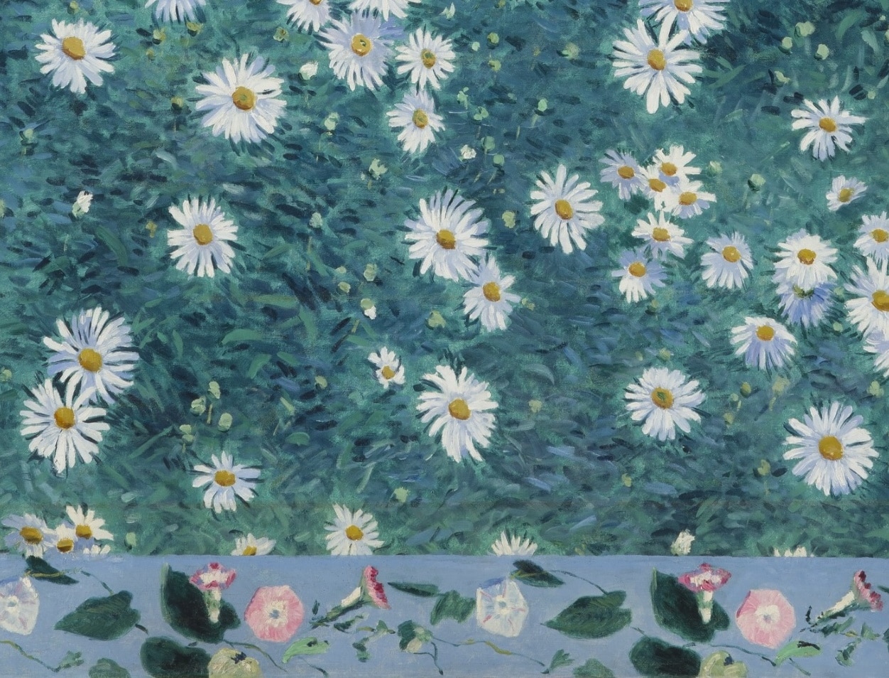 Gustave Caillebotte, Parterre de marguerites (détail)