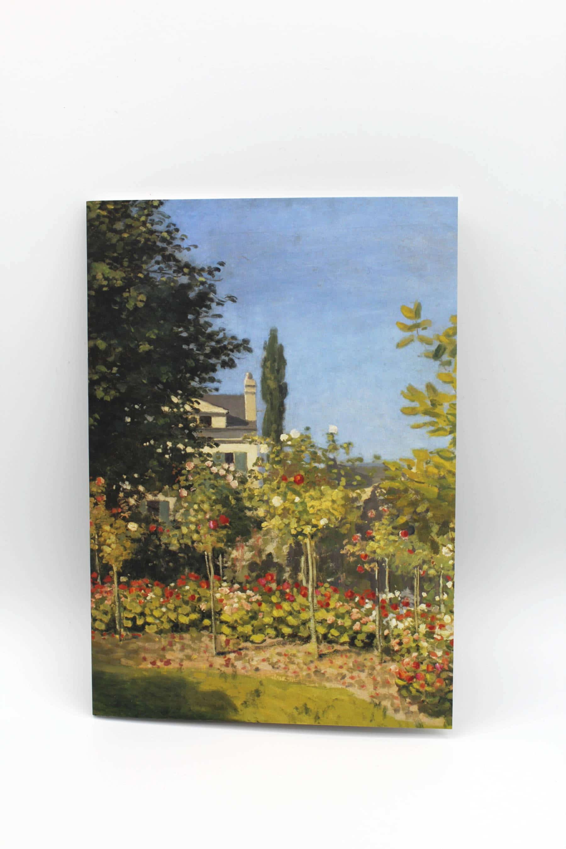 Cahier A5 - Claude Monet, Jardin en fleurs