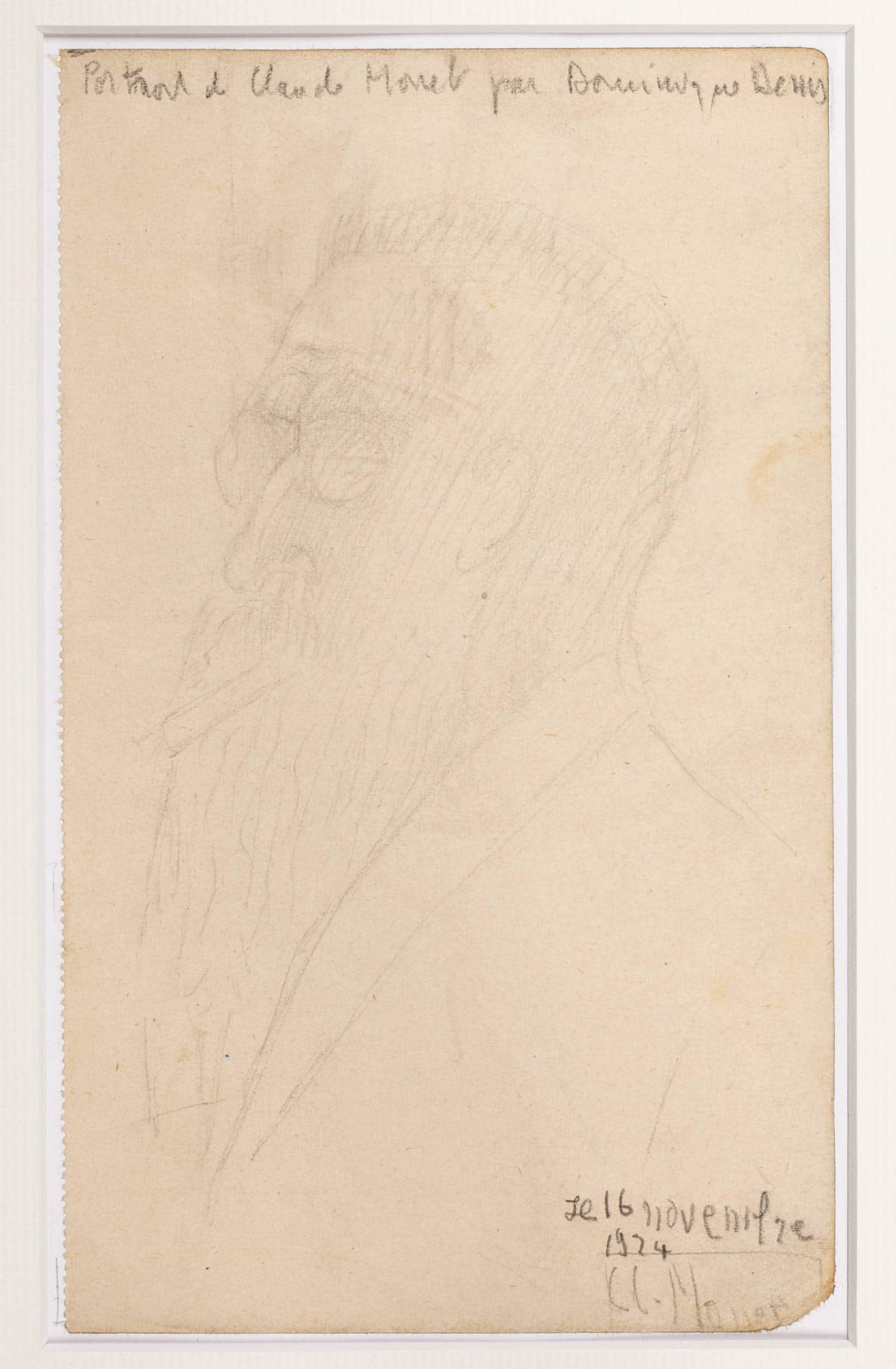Dominique DENIS, Portrait de Claude Monet