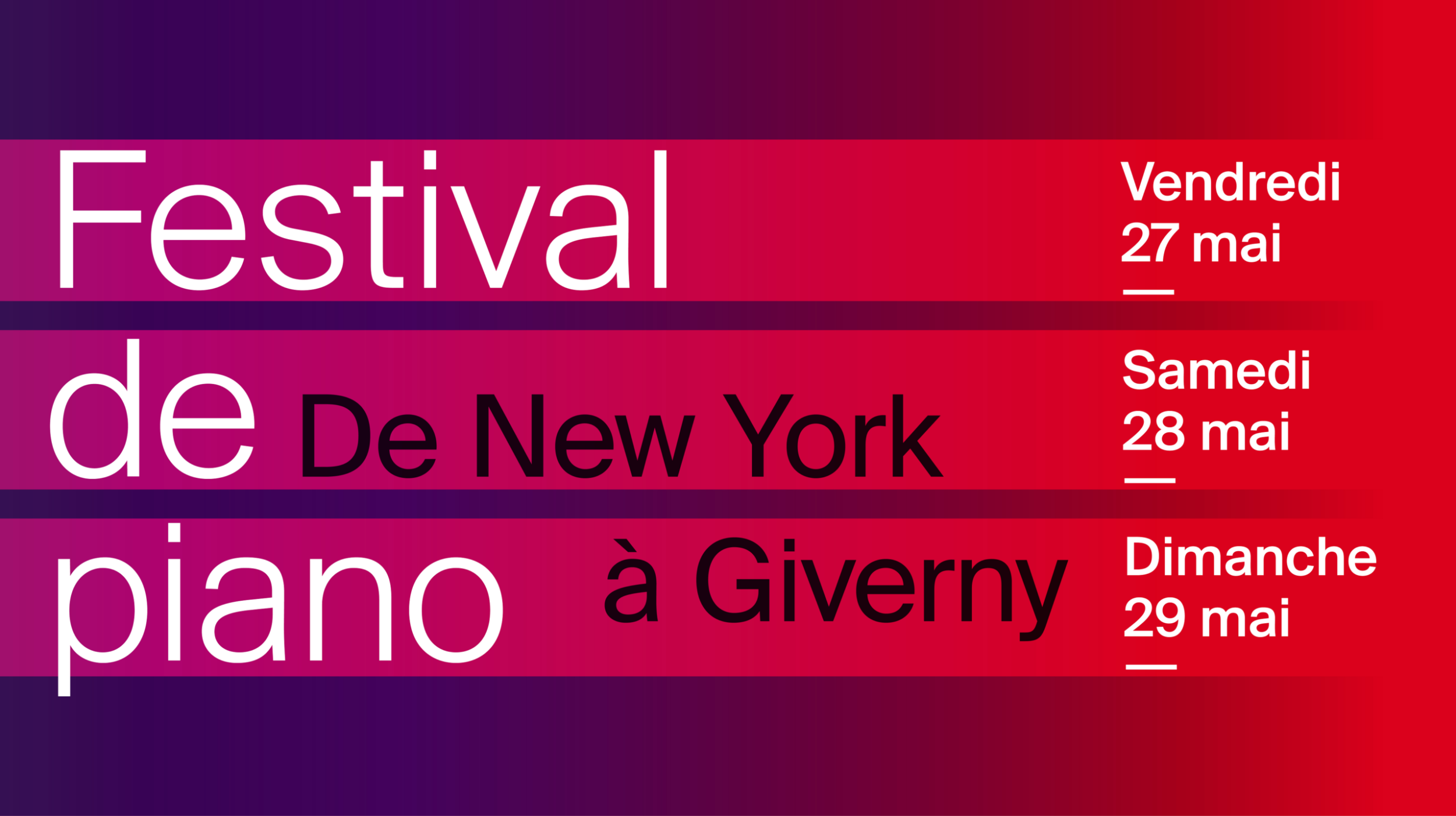 Festival de piano : De New York à Giverny