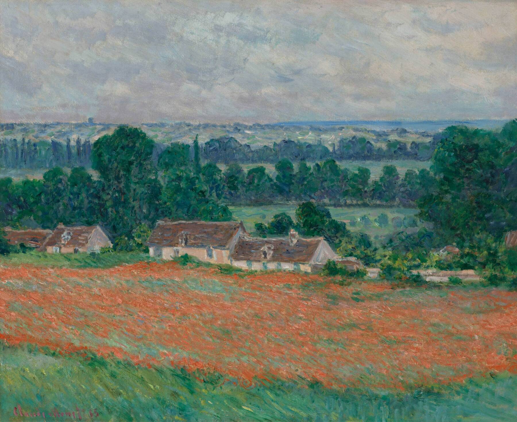 Claude Monet (1840-1926) Champs de coquelicots à Giverny, 1885 Huile sur toile, 60 x 73 cm Richmond, Virginia Museum of Fine Arts, Collection de M. et Mme Mellon, 85.499 © Virginia Museum of Fine Arts / photo : Katherine Wetze